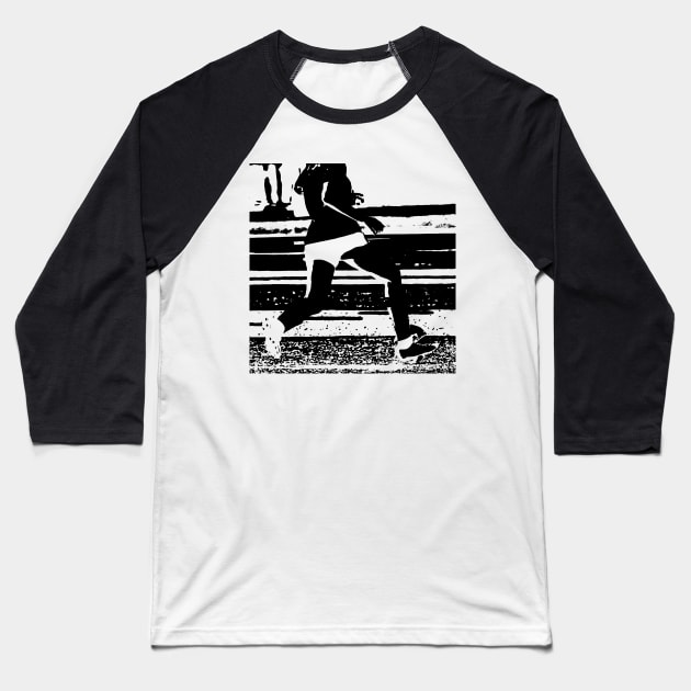 Girl playing soccer Baseball T-Shirt by Woodys Designs